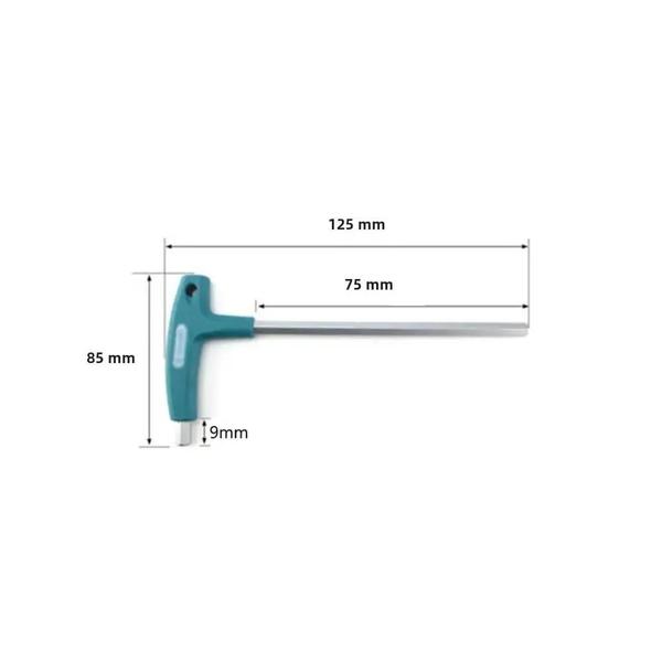 Imagem de Conjunto de Chaves Hexagonais em Forma de T (1,5-10mm) - Kit com Chave de Fenda