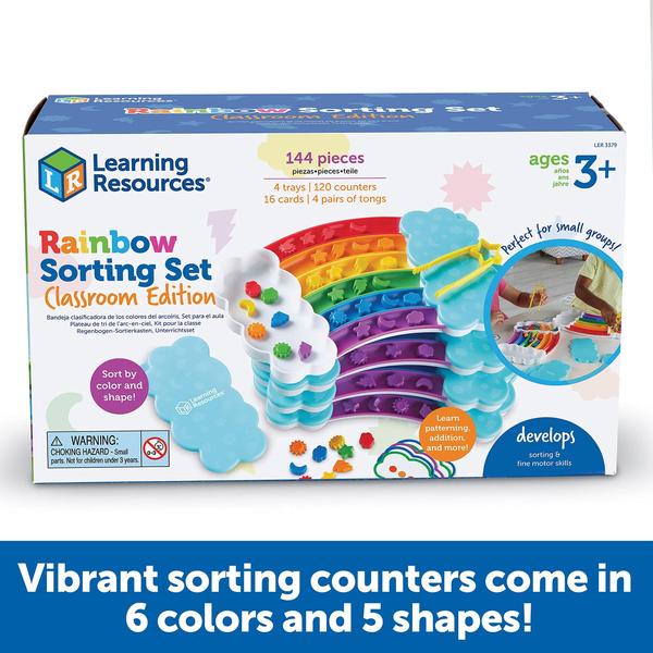 Imagem de Conjunto de classificação Learning Resources Rainbow 144 peças +3 anos