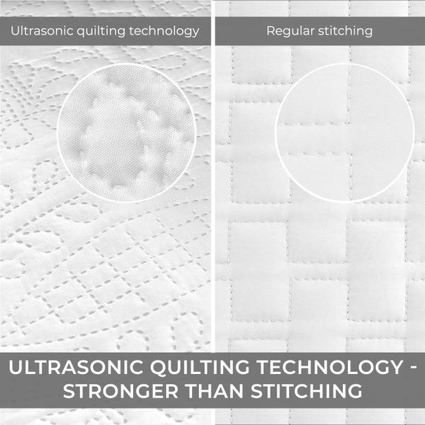 Imagem de Conjunto de colchas Mellanni Ultrasonic Quilting King