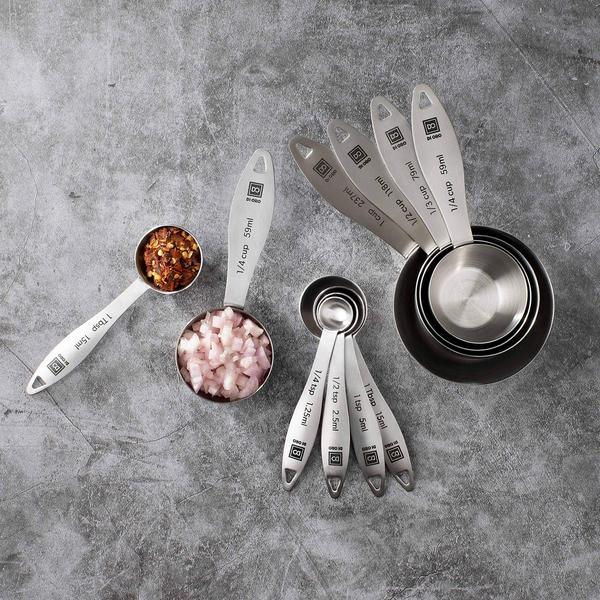 Conjunto de colheres de medição di Oro 18/8 em aço inoxidáve - di Oro Living Imagem de Conjunto de colheres de medição di Oro 18/8 em aço inoxidáve