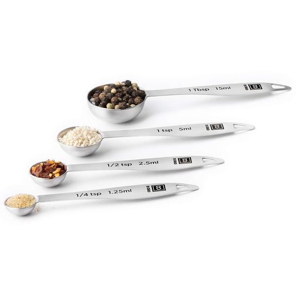 Conjunto de colheres de medição di Oro 18/8 em aço inoxidáve - di Oro Living Imagem de Conjunto de colheres de medição di Oro 18/8 em aço inoxidáve