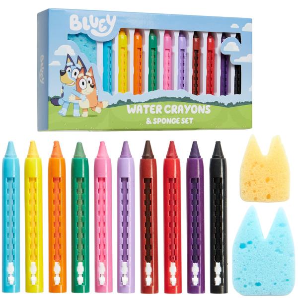 Conjunto de colorir de água Bath Toys Bluey para crianças com 10 lápis de cor Imagem de Conjunto de colorir de água Bath Toys Bluey para crianças com 10 lápis de cor