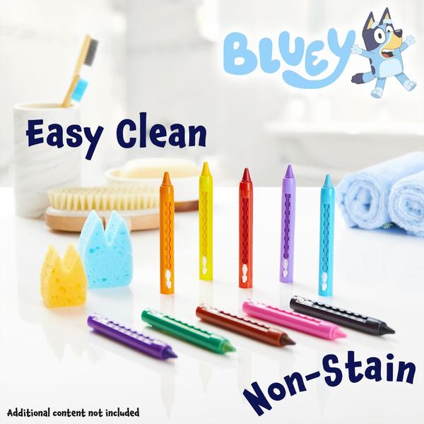 Conjunto de colorir de água Bath Toys Bluey para crianças com 10 lápis de cor Imagem de Conjunto de colorir de água Bath Toys Bluey para crianças com 10 lápis de cor