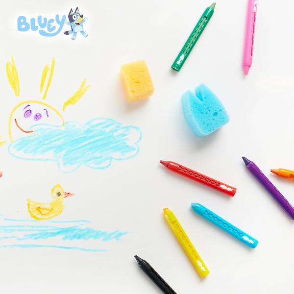 Conjunto de colorir de água Bath Toys Bluey para crianças com 10 lápis de cor Imagem de Conjunto de colorir de água Bath Toys Bluey para crianças com 10 lápis de cor