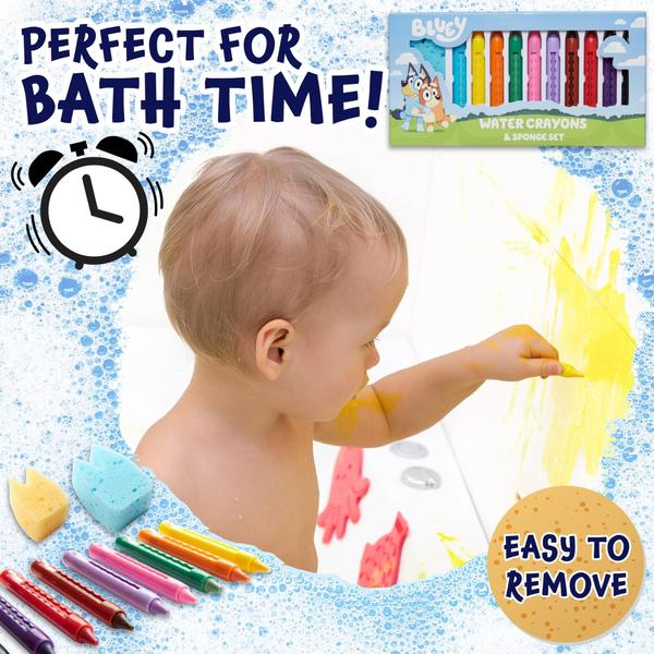 Conjunto de colorir de água Bath Toys Bluey para crianças com 10 lápis de cor Imagem de Conjunto de colorir de água Bath Toys Bluey para crianças com 10 lápis de cor
