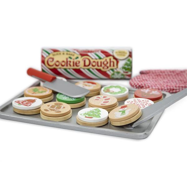 Imagem de Conjunto de Comida para Brincar - Pedaco e Asse Cookies de Natal de Madeira Melissa & Doug