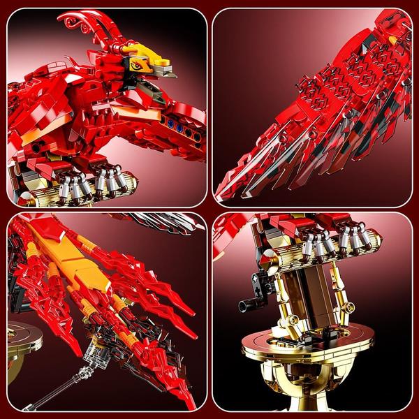 Imagem de Conjunto de construção compatível com APAWR Phoenix Lego Bird 938 peças