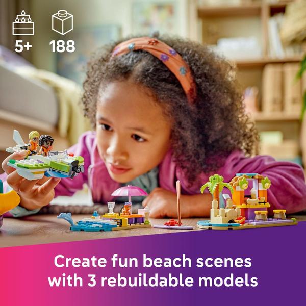 Imagem de Conjunto de construção de brinquedos LEGO Friends Creative Beach com mala