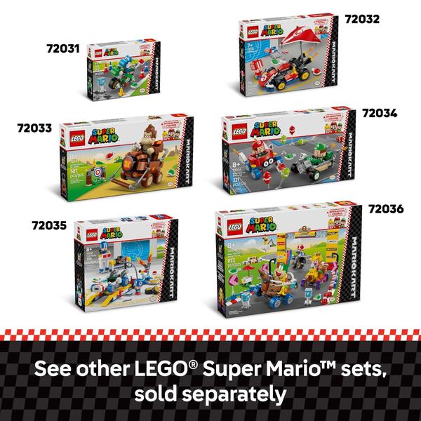 Imagem de Conjunto de construção de brinquedos LEGO Super Mario Mario Kart 72034 Kids 8+