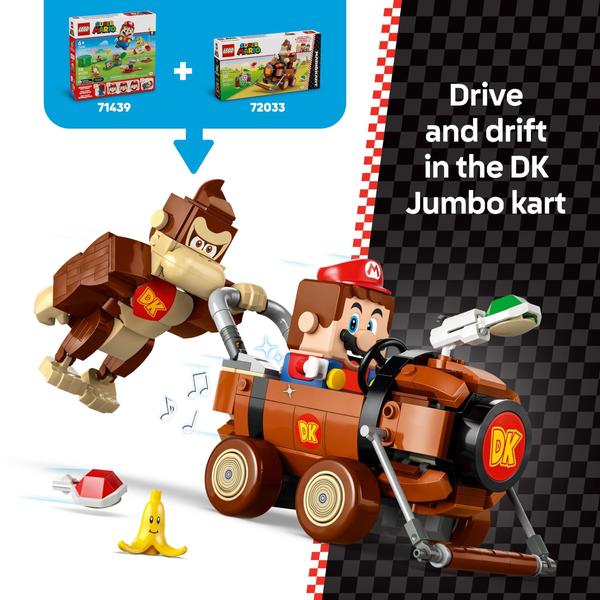 Imagem de Conjunto de construção de brinquedos LEGO Super Mario Mario Kart Donkey Kong