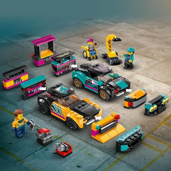 Imagem de Conjunto de construção de garagem de brinquedos LEGO City Custom Car Garage 60389