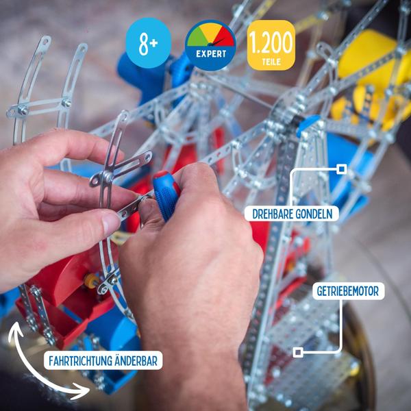 Imagem de Conjunto de construção Eitech Classic Ferris Wheel com motor de engrenagem