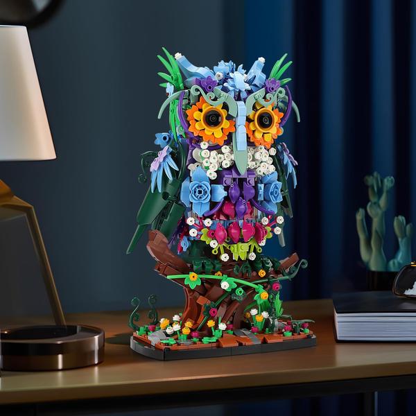Conjunto de construção Jojo & Peach Floral Owl Toy 1193 peças para maiores de 8 anos - JOJO&Peach Imagem de Conjunto de construção Jojo & Peach Floral Owl Toy 1193 peças para maiores de 8 anos