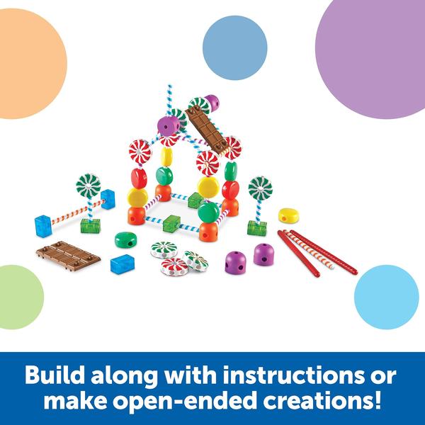 Imagem de Conjunto de construção Learning Resources Candy Construction 92 peças