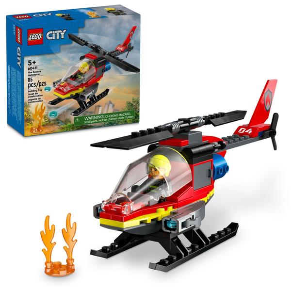 Imagem de Conjunto de construção LEGO City Fire Rescue Helicopter 60411