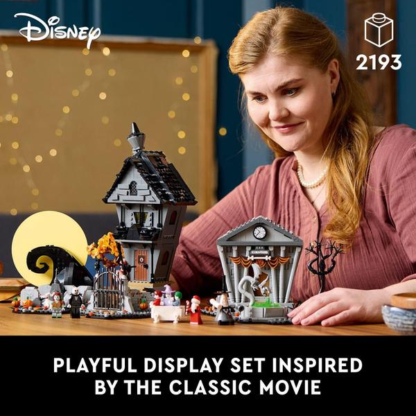 Imagem de Conjunto de construção LEGO Disney Tim Burton's The Nightmare Before Christmas Decor 21351