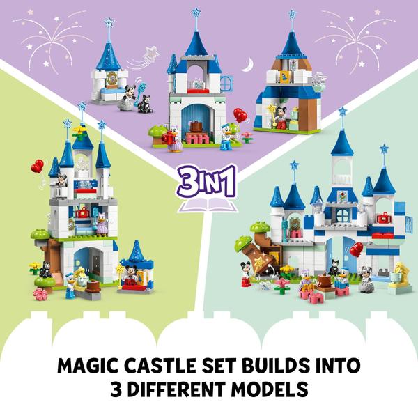 Imagem de Conjunto de construção LEGO DUPLO Disney 100 3 em 1 Magic Castle 10998