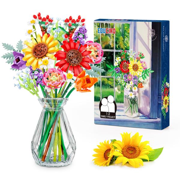 Conjunto de construção LEGO Flower Bouquet Wildflower 976 unidades - Under the Baubles Imagem de Conjunto de construção LEGO Flower Bouquet Wildflower 976 unidades