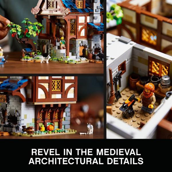 Imagem de Conjunto de construção LEGO Ideas Medieval Blacksmith 21325 2164 unidades