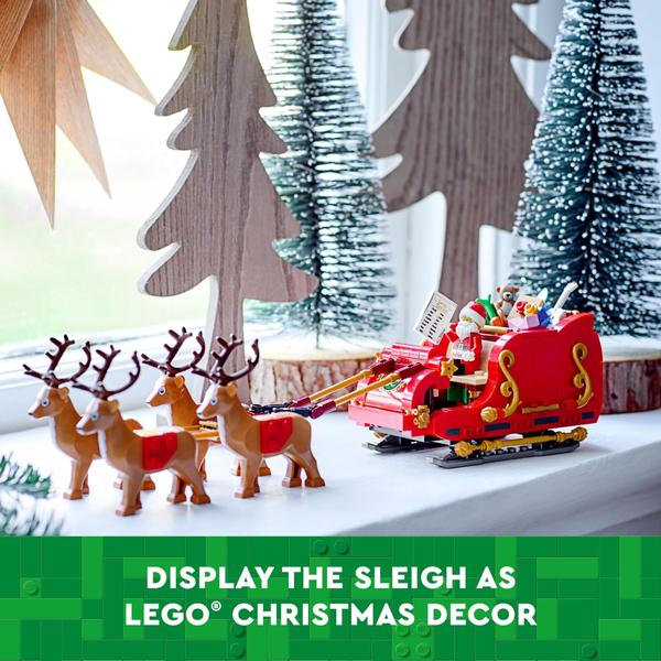 Imagem de Conjunto de construção LEGO Santa's Sleigh 40499 para crianças de 9 a 13 anos