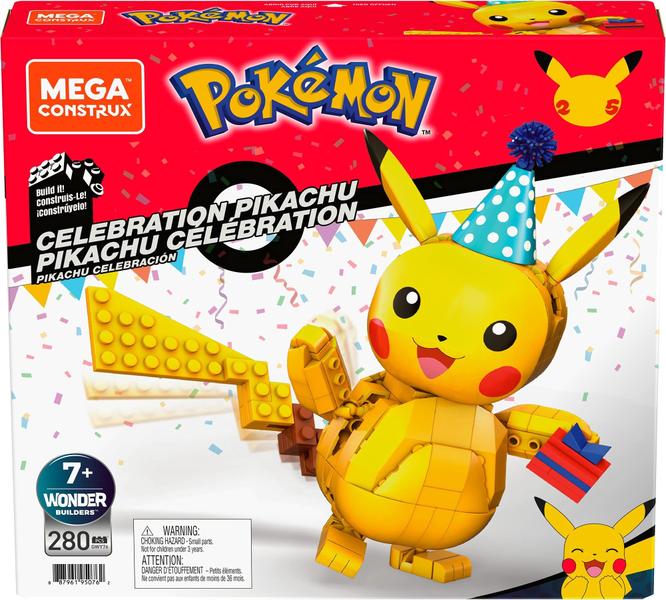 Conjunto de construção Mega Construx Pokémon Celebration Pikachu Imagem de Conjunto de construção Mega Construx Pokémon Celebration Pikachu