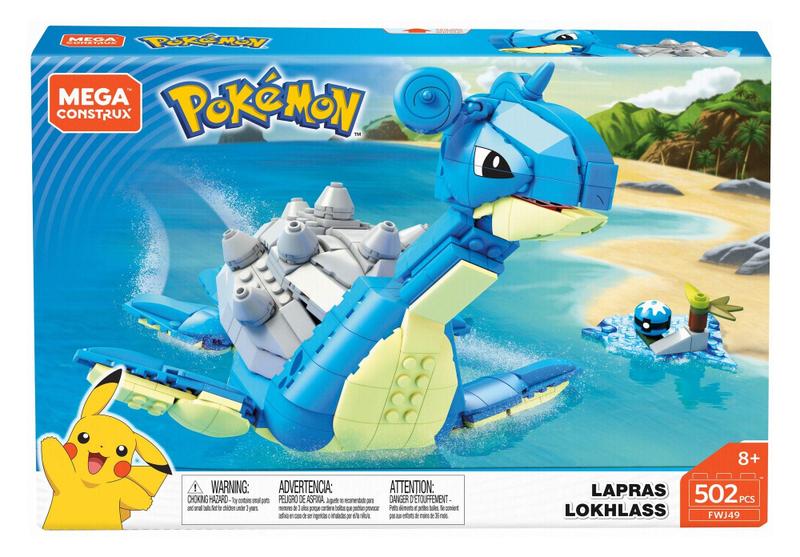 Conjunto de construção Mega Construx Pokemon Lapras FWJ49, 8+ anos Imagem de Conjunto de construção Mega Construx Pokemon Lapras FWJ49, 8+ anos