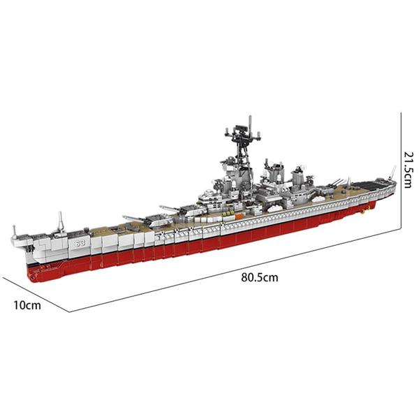 Conjunto de construção Military Battleship Destroyer modelo 2631PCS - MAYD Imagem de Conjunto de construção Military Battleship Destroyer modelo 2631PCS