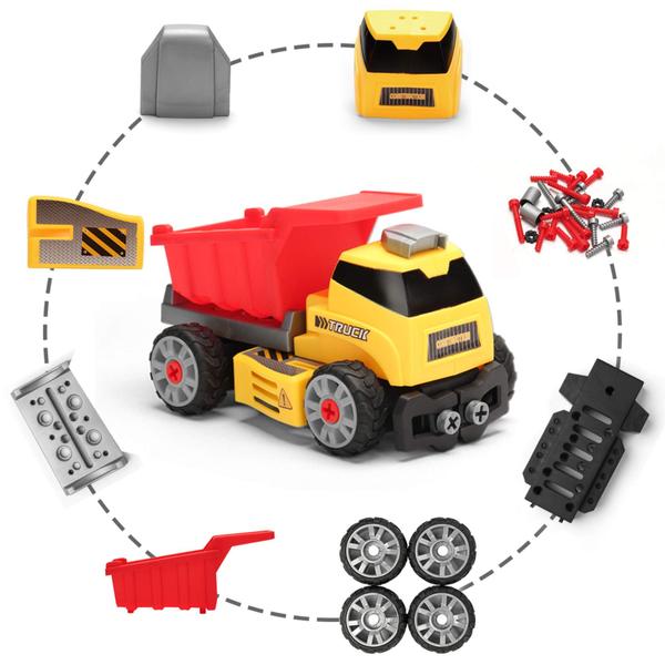 Imagem de Conjunto de construção MOBIUS Toys Take Apart Truck 7 em 1 com furadeira