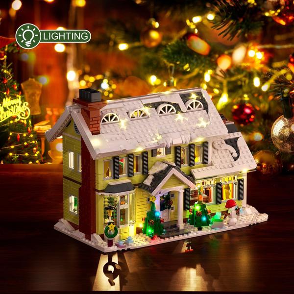 Conjunto de construção MYFUNTOY Christmas Griswold Holiday House 1156 unidades Imagem de Conjunto de construção MYFUNTOY Christmas Griswold Holiday House 1156 unidades