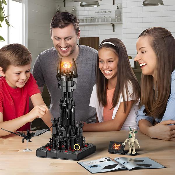 Conjunto de construção VONADO Dark Tower com luzes LED 779 peças Imagem de Conjunto de construção VONADO Dark Tower com luzes LED 779 peças