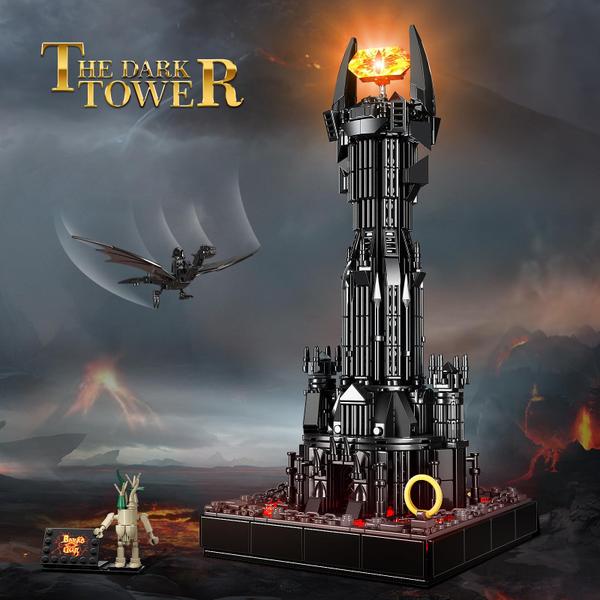 Conjunto de construção VONADO Dark Tower com luzes LED 779 peças Imagem de Conjunto de construção VONADO Dark Tower com luzes LED 779 peças