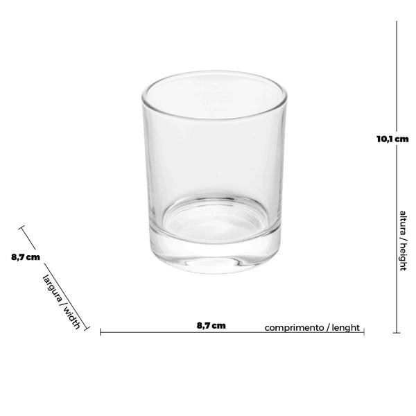 Imagem de Conjunto de Copos de cristal whisky liso Wolff  350ml