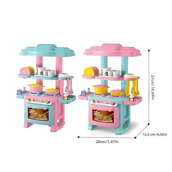 Imagem de Conjunto de Cozinha de Faz de Conta com 48 Peças - Brinquedo Infantil