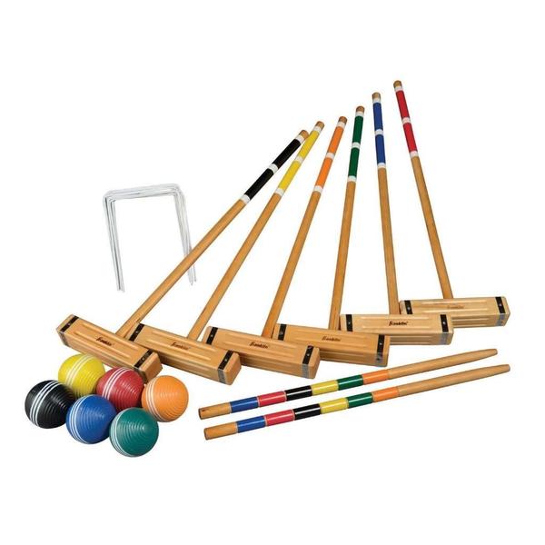 Imagem de Conjunto de croquet Franklin Sports Classic para 6 jogadores com estojo de transporte