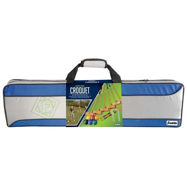 Imagem de Conjunto de croquet Franklin Sports Classic para 6 jogadores com estojo de transporte