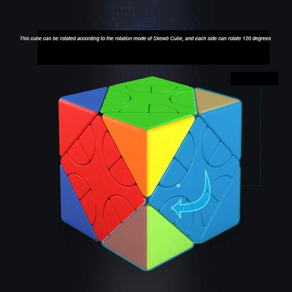 Imagem de Conjunto de cubos de quebra-cabeça AI-YUN Speed Cube Hunyuan Skewb, pacote com 3