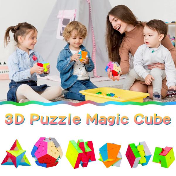 Conjunto de cubos mágicos Coolzon Speed 2x2x2 3x3x3 4x4x4 Pyraminx Megaminx Imagem de Conjunto de cubos mágicos Coolzon Speed 2x2x2 3x3x3 4x4x4 Pyraminx Megaminx