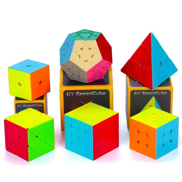 Conjunto de cubos mágicos Coolzon Speed 2x2x2 3x3x3 4x4x4 Pyraminx Megaminx Imagem de Conjunto de cubos mágicos Coolzon Speed 2x2x2 3x3x3 4x4x4 Pyraminx Megaminx