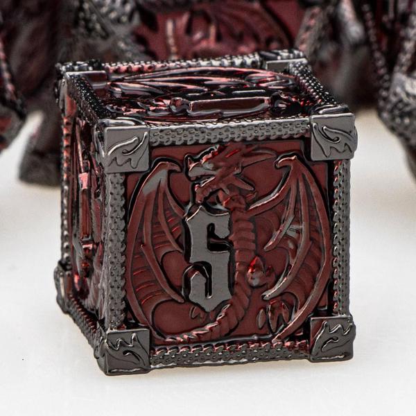 Imagem de Conjunto de Dados RPG D&D Poliédricos de Metal - D20, D12, D10, D8, D6