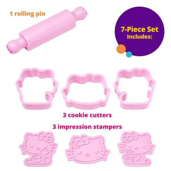 Imagem de Conjunto de decoração DecoSet Hello Kitty Play Bake Fun de 7 peças