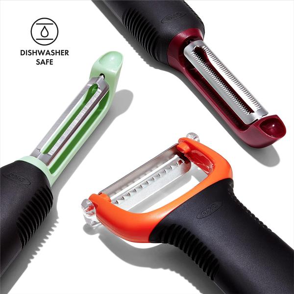 Conjunto de descascador OXO Good Grips 3 Peças - Beterraba, Erva-Doce, Yam Imagem de Conjunto de descascador OXO Good Grips 3 Peças - Beterraba, Erva-Doce, Yam