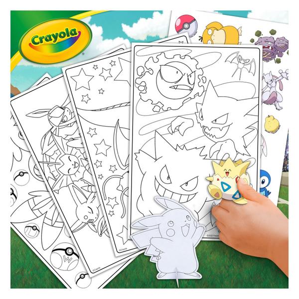 Imagem de Conjunto de desenho e coloração Crayola Pokémon Art Case 75 peças