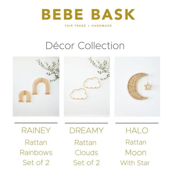 Imagem de Conjunto de dois rattan Dreamy para pendurar na parede BEBE BASK Cloud