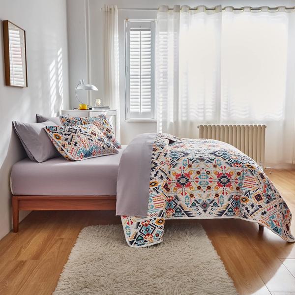 Imagem de Conjunto de edredões Flysheep Lightweight Bohemian Geometric King Size