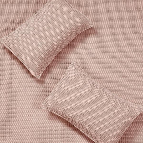 Imagem de Conjunto de edredões Levtex Home Mills Waffle Blush Cotton Twin