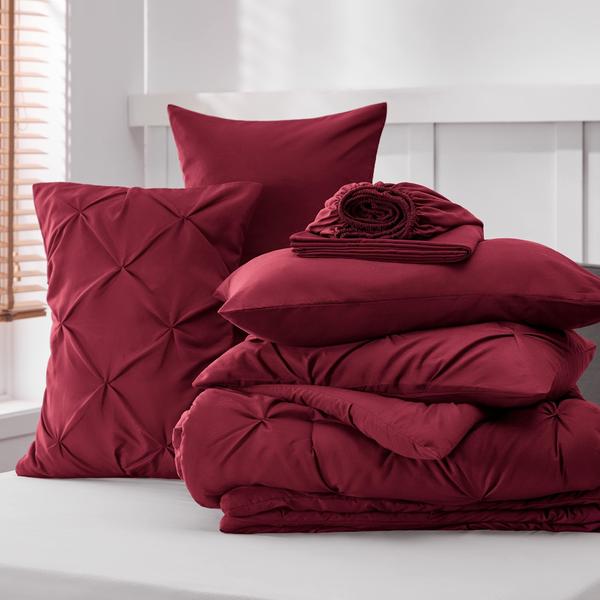 Imagem de Conjunto de edredom Bedsure Full Size, 7 peças com roupa de cama