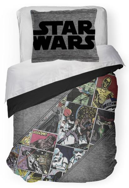 Imagem de Conjunto de edredom Jay Franco Star Wars Comic completo com crianças Sham