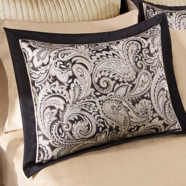 Imagem de Conjunto de edredom Madison Park Aubrey Faux Silk Jacquard King