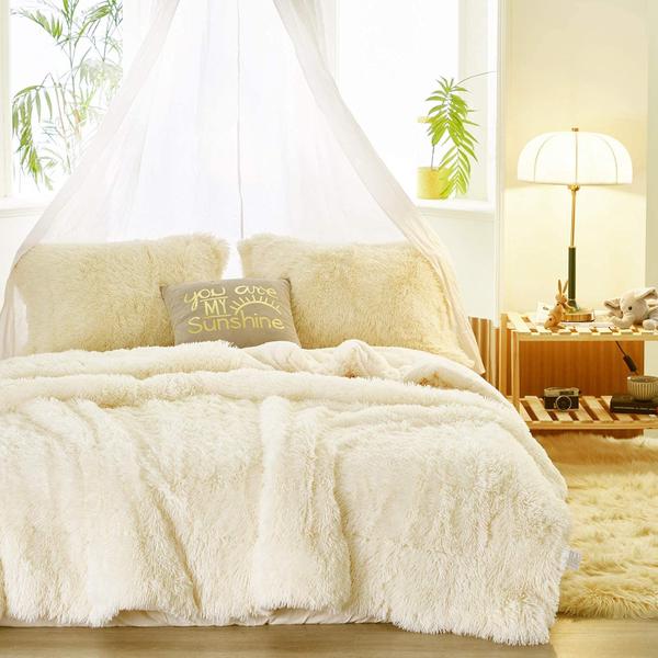 Imagem de Conjunto de edredom UOZZI BEDDING Faux Fur Shaggy Queen 3 peças