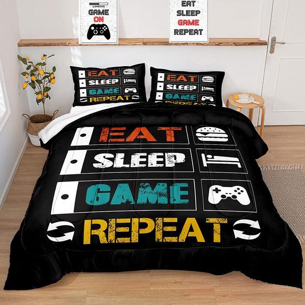 Imagem de Conjunto de edredom Z.Jian HOME Edredom Gaming para meninos gêmeos